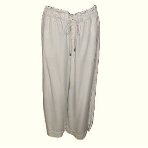 LOFT Beige Wide Leg Flow Pants